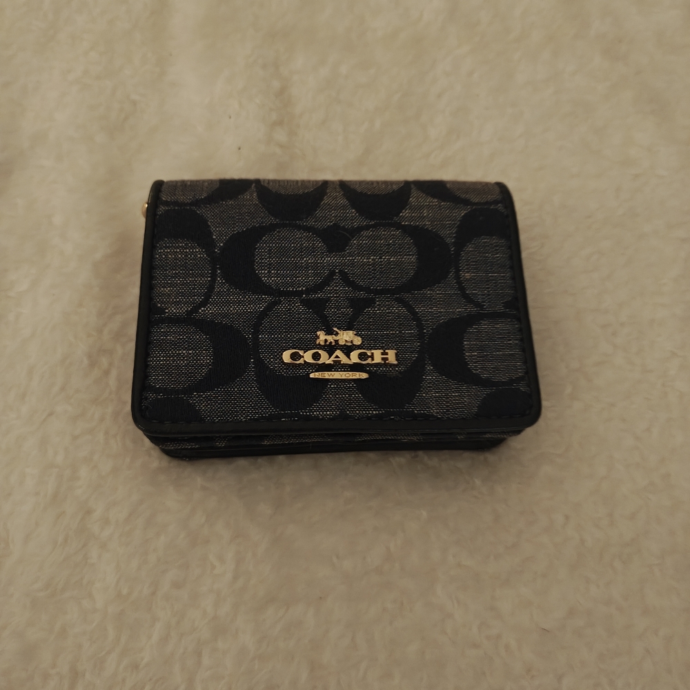 Coach Black and Gold Wallet